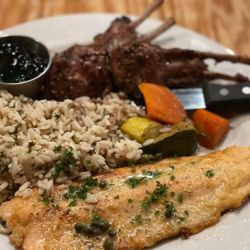 Steamers Steak & Seafood Restaurant - Trout & lamb chops