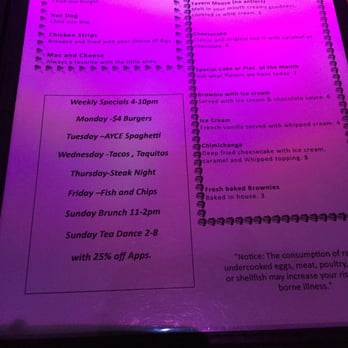 Mj's Tavern - 4pm and after menu. Daily specials - Gay Bars Near Me - Norfolk, Virginia