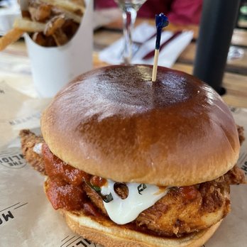 Outside Voices - Chicken parm sandwich - Wine Bars Near Me - Chicago, Illinois