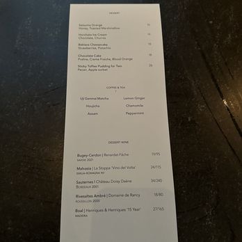 Crown Shy - Dessert menu - New American Near Me - New York, New York