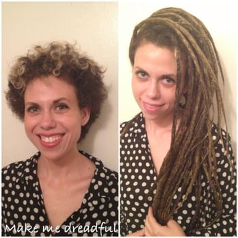 Make Me Dreadful - Permanent Synthetic extensions added to her hair - Hair Stylists Near Me Make Me Dreadful - Permanent Synthetic extensions added to her hair - Hair Stylists Near Me