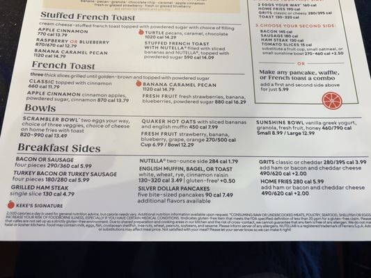 Menu photo 2 Keke's Breakfast Cafe Largo, FL Menu photo 2 Keke's Breakfast Cafe Largo, FL