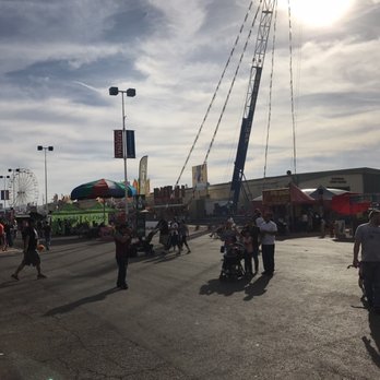 Arizona State Fair - A view of the crane that the bungee jumping took place - Amusement Parks Near Me - Phoenix, Arizona