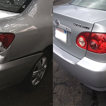 Garageworks - Before and after picture. New bumper and taillight. - Body Shops Near Me - Hayward, California Garageworks - Before and after picture. New bumper and taillight. - Body Shops Near Me - Hayward, California