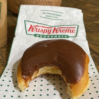 Krispy Kreme - One bite.. "Where's the cream" - Donuts Near Me - Lakeland, Florida Krispy Kreme - One bite.. "Where's the cream" - Donuts Near Me - Lakeland, Florida