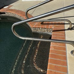 Black Bottom Pool Italian Glass Copper Tile