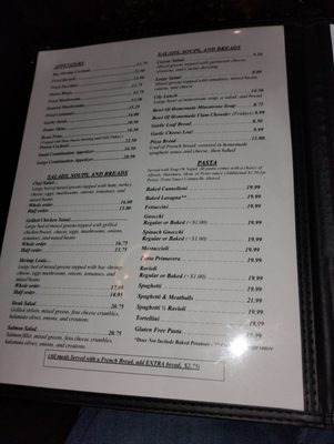 Menu photo 2 Vince's Ristorante West Sacramento, CA Menu photo 2 Vince's Ristorante West Sacramento, CA