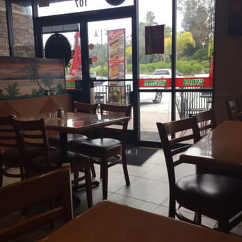Maan's Mediterranean Grill - Outside seating and a lunch special $5 meal advertising - Mediterranean Near Me - Oceanside, California