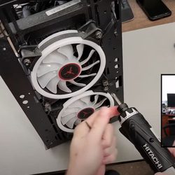 Michael - The Computer Guy - removing a cooling fan from a desktop computer