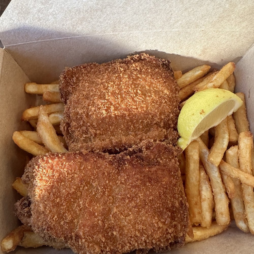 Panko Breaded Salmon and Chips