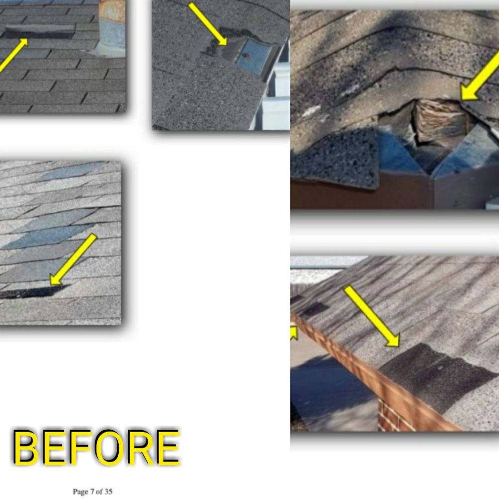 Bad torn shingles