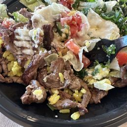 Steak falafel bowl Steak falafel bowl