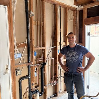 California Repipe & Plumbing - Photo of Peter after the work completed. - Plumbing Near Me - San Marcos, California California Repipe & Plumbing - Photo of Peter after the work completed. - Plumbing Near Me - San Marcos, California