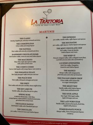 Menu photo 4 La Trattoria Oceanside Key West, FL Menu photo 4 La Trattoria Oceanside Key West, FL
