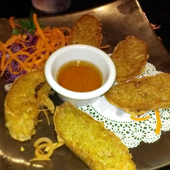 Thai Tanium Restaurant - Crab and minced pork wrapped in tofu sheets. - Thai Near Me - Gaithersburg, Maryland