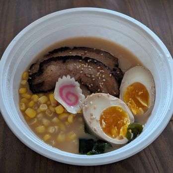 Komeya Cafe - Miso ramen with broth - Japanese Near Me - Markham, Ontario