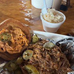 Dynomike special and vinegar slaw