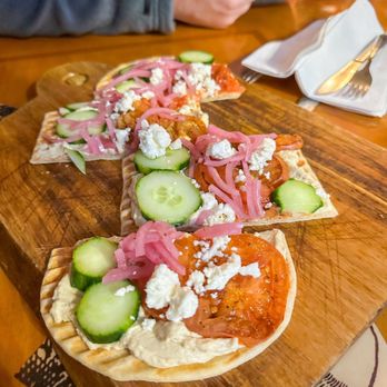 Monk's Pub - Mediterranean Flatbread - Pubs Near Me - Chicago, Illinois Monk's Pub - Mediterranean Flatbread - Pubs Near Me - Chicago, Illinois
