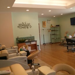 View from the pedicure station. View from the pedicure station.