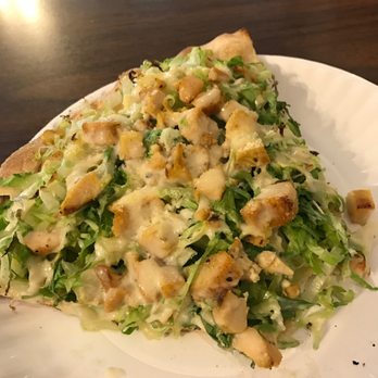 Fratelli's Pizza - The "chicken ceasar" pizza slice, minus one bite. Delicious. - Pizza Near Me - Edison, New Jersey