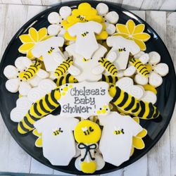 Jersey Cookie Girl - Baby shower mom to bee theme