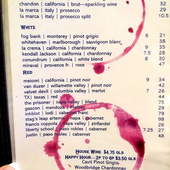 Cypress Trail Hideout - Wine menu - Smokehouse Near Me - Cypress, Texas
