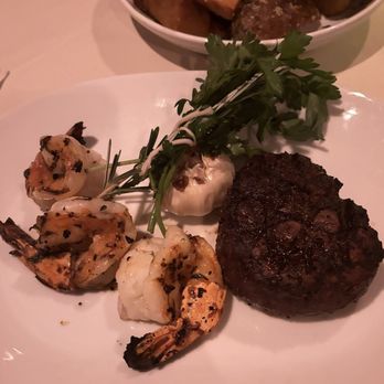 Piero's Italian Cuisine - Primo Filetto Al Pepe (Filet mignon) plus grilled shrimp added on - Italian Near Me - Las Vegas, Nevada Piero's Italian Cuisine - Primo Filetto Al Pepe (Filet mignon) plus grilled shrimp added on - Italian Near Me - Las Vegas, Nevada