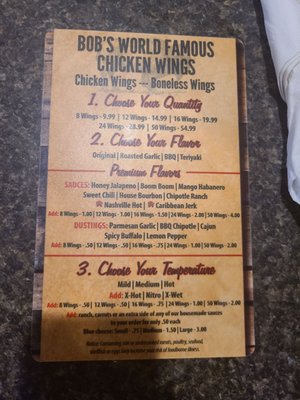 Menu photo 6 Buffalo Bobs Restaurant Florence, KY