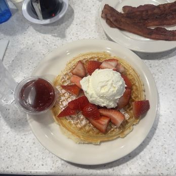 Original Pancake House - FRESH STRAWBERRY WAFFLE (IN SEASON) - Waffles Near Me - Aliso Viejo, California