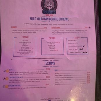 Senor Chubby's - Menu - Mexican Near Me - Buffalo, New York