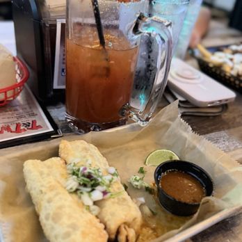 T&T Way - Birria Egg Roll was a good twist on both food items and the Michelada was perfect - Tacos Near Me - Nashua, New Hampshire T&T Way - Birria Egg Roll was a good twist on both food items and the Michelada was perfect - Tacos Near Me - Nashua, New Hampshire
