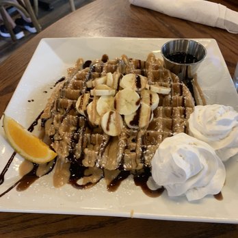 Naples Brunch - Banana Belgian waffle - Breakfast & Brunch Near Me - Naples, Florida Naples Brunch - Banana Belgian waffle - Breakfast & Brunch Near Me - Naples, Florida