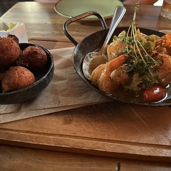 Feast At 316 - Shrimp with hush puppies - Steakhouses Near Me - Camas, Washington Feast At 316 - Shrimp with hush puppies - Steakhouses Near Me - Camas, Washington