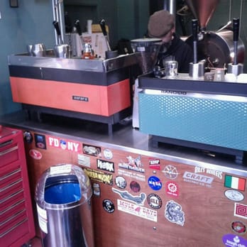 Acme Coffee Roasting - Dueling old school lever machines - Coffee & Tea Near Me - Seaside, California
