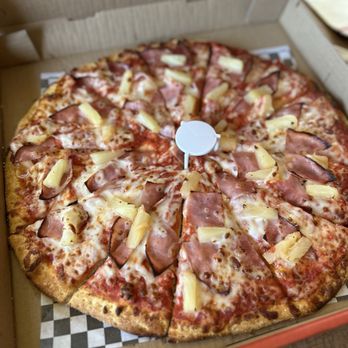 Cali Bros Pizza - Canadien bacon and pineapple. - Chicken Wings Near Me - Fresno, California