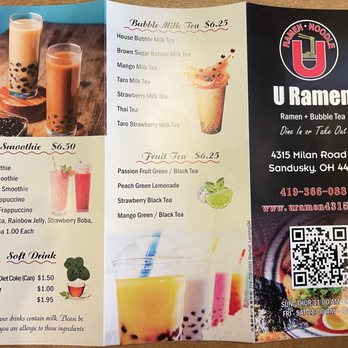 U Ramen - Menu - Ramen Near Me - Sandusky, Ohio