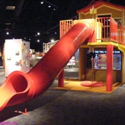North Charleston Fire Museum - The fire pole and slide, kids loved it!