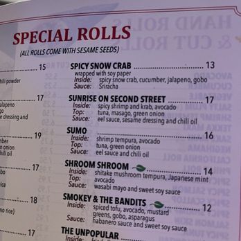 39 Degrees - Part of the menu - Japanese Near Me - Long Beach, California