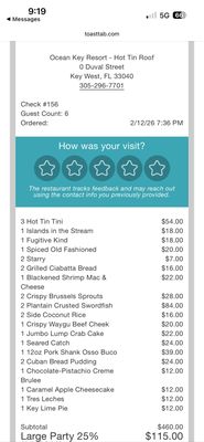 Menu photo 5 Hot Tin Roof Key West, FL Menu photo 5 Hot Tin Roof Key West, FL