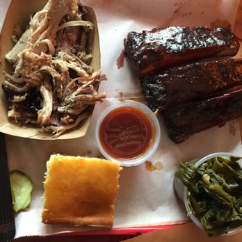 Black Hog BBQ - Combo meal: Ribs & 1 meat plate (1 side). Meat is smoked pork shoulder - Barbeque Near Me - Frederick, Maryland Black Hog BBQ - Combo meal: Ribs & 1 meat plate (1 side). Meat is smoked pork shoulder - Barbeque Near Me - Frederick, Maryland