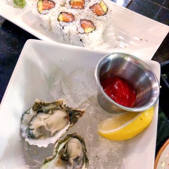 Three's Bar & Grill - Oysters and salmon avo roll - Asian Fusion Near Me - Kihei, Hawaii Three's Bar & Grill - Oysters and salmon avo roll - Asian Fusion Near Me - Kihei, Hawaii
