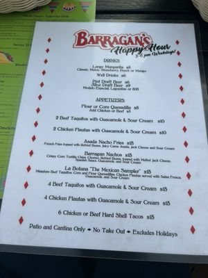 Menu photo 1 Barragan's Burbank, CA