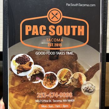 Pacific Southern - Menu as of September 2023 - Southern Near Me - Tacoma, Washington