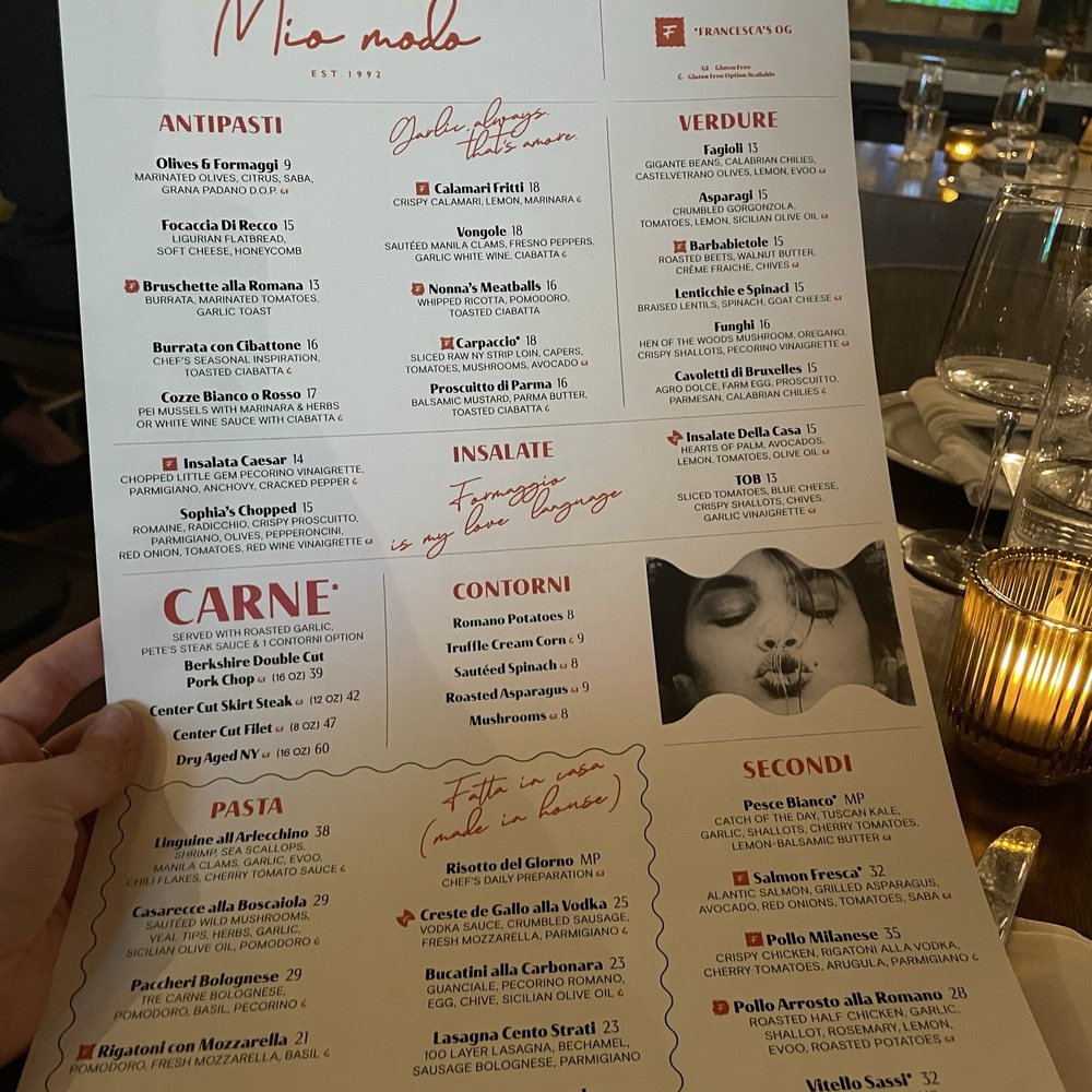 Mio Modo - Menu - Italian Near Me - St. Charles, Illinois Mio Modo - Menu - Italian Near Me - St. Charles, Illinois