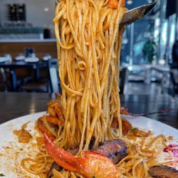 Sea Bar - Shrimp Pasta
