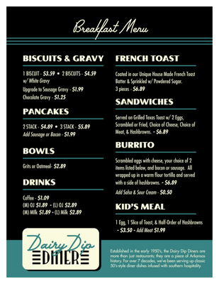 Menu photo 2 Dairy Dip Diner Van Buren, AR