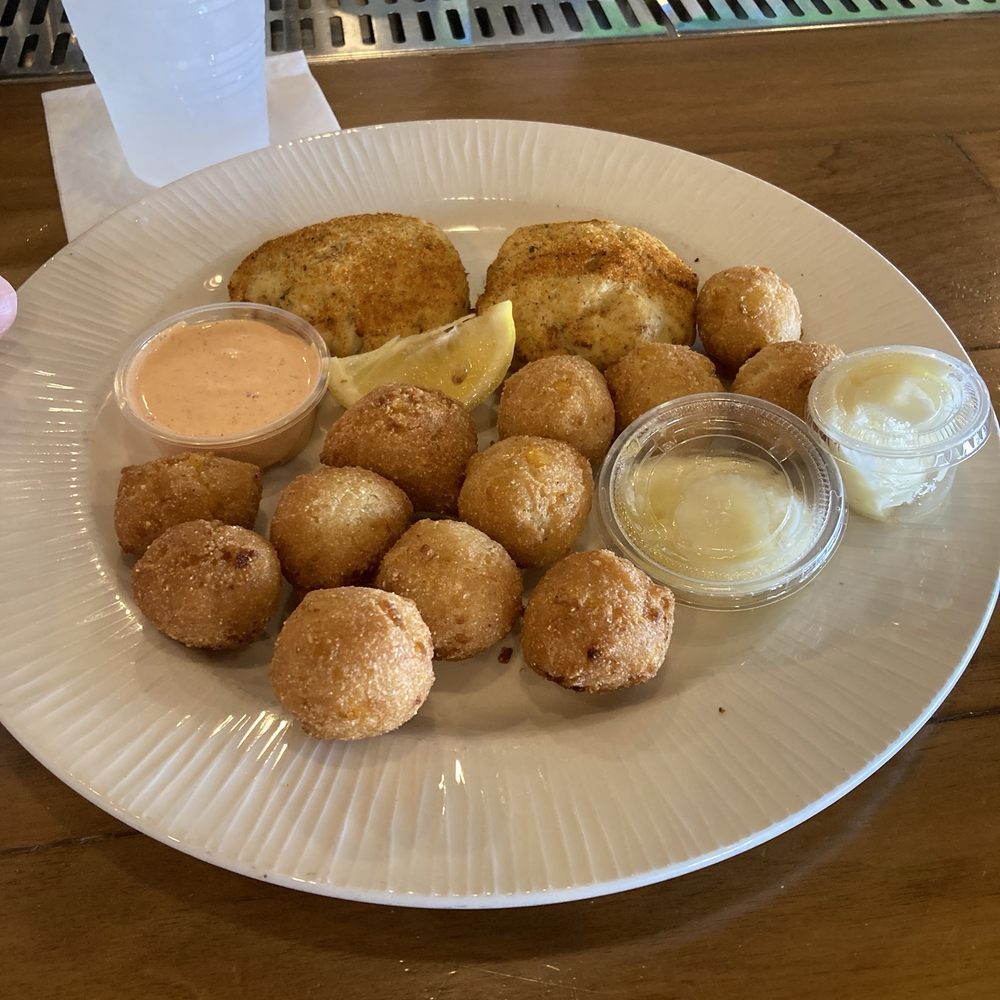 LUMP CRAB CAKES HUSH PUPPIES