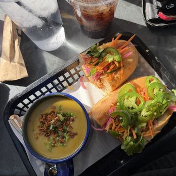 Local Foods - Broccoli cheddar soup (vegan) & bahn mi sandwhich - Sandwiches Near Me - Houston, Texas Local Foods - Broccoli cheddar soup (vegan) & bahn mi sandwhich - Sandwiches Near Me - Houston, Texas
