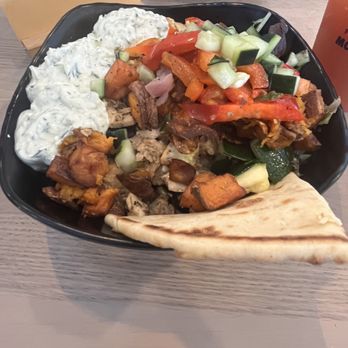 Kairos Mediterranean - Bowl with chicken - Greek Near Me - Greenville, South Carolina Kairos Mediterranean - Bowl with chicken - Greek Near Me - Greenville, South Carolina