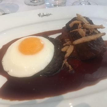 Malmaison - Brisket with a fried egg - Hotels Near Me - Belfast, BFS Malmaison - Brisket with a fried egg - Hotels Near Me - Belfast, BFS